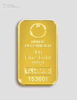 10g Goldbarren Kinebar – Münze Österreich