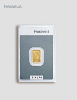 2g Goldbarren Kinebar – Heraeus