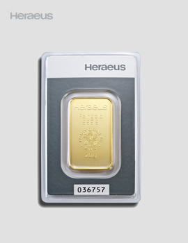 20g Gold Minted Bar – Heraeus
