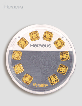 Goldbarren Multidisc 10 x 1g – Heraeus
