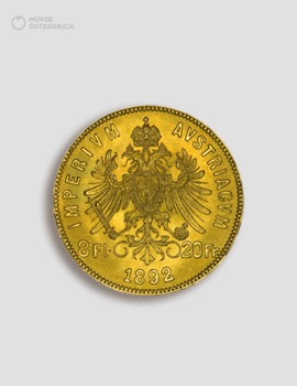 8 Gulden Gold – Münze Österreich
