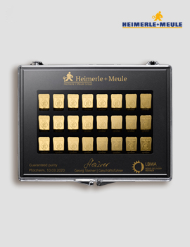 Gold Unity Barren 50 x 1g – Heimerle + Meule