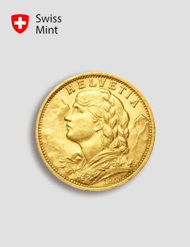 20 Franken Gold Vreneli – Swiss Mint