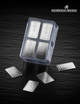 Silberbarren 100 x 1g – Heraeus