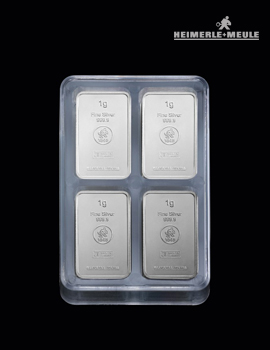 Silberbarren 100 x 1g – Heraeus